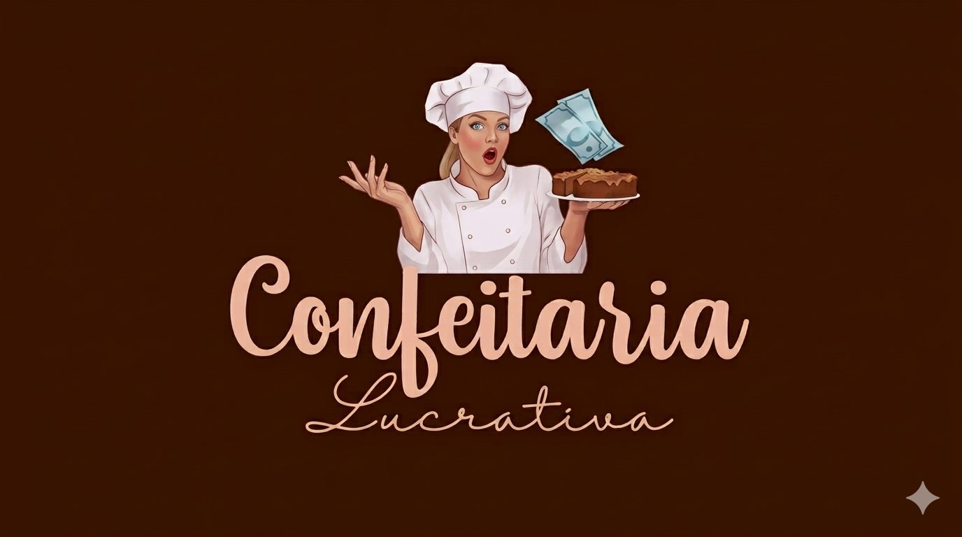Imagem de cabeçalho com identidade visual de confeitaria
