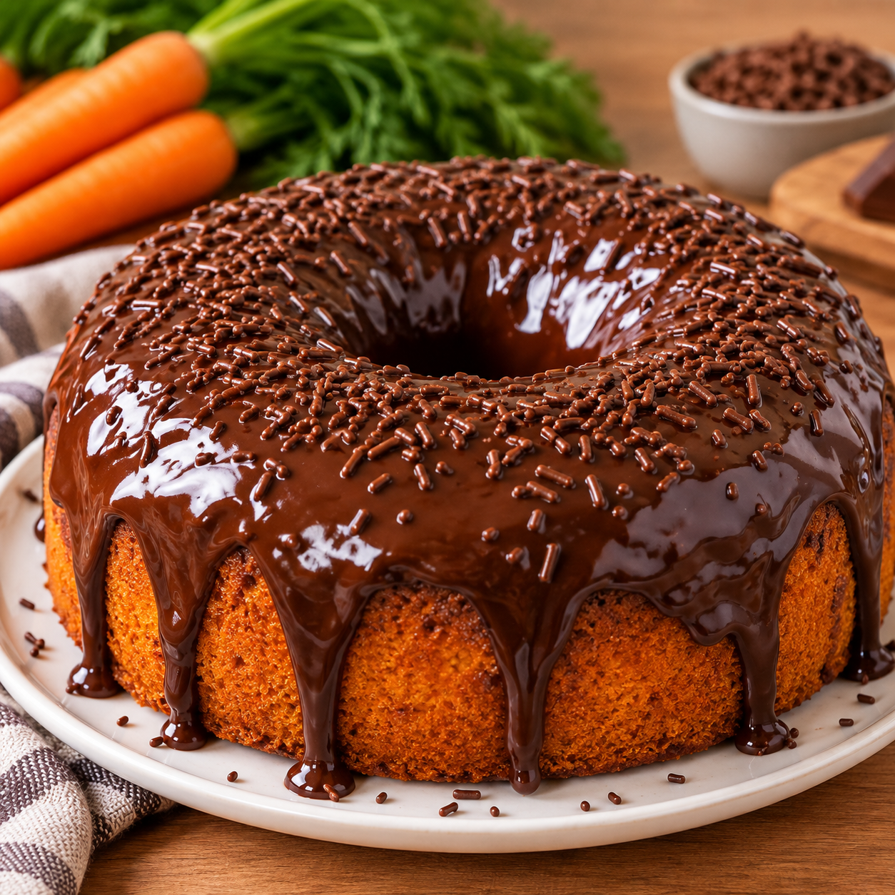 Bolo de Cenoura Fofinho com Cobertura de Chocolate: Receita Fácil e Irresistível